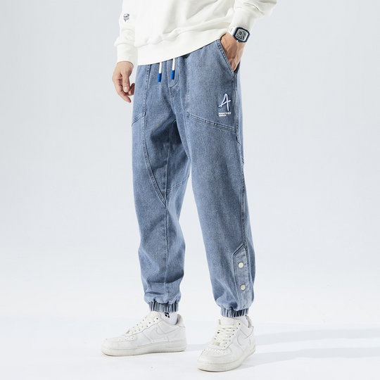 denim joggingbroek