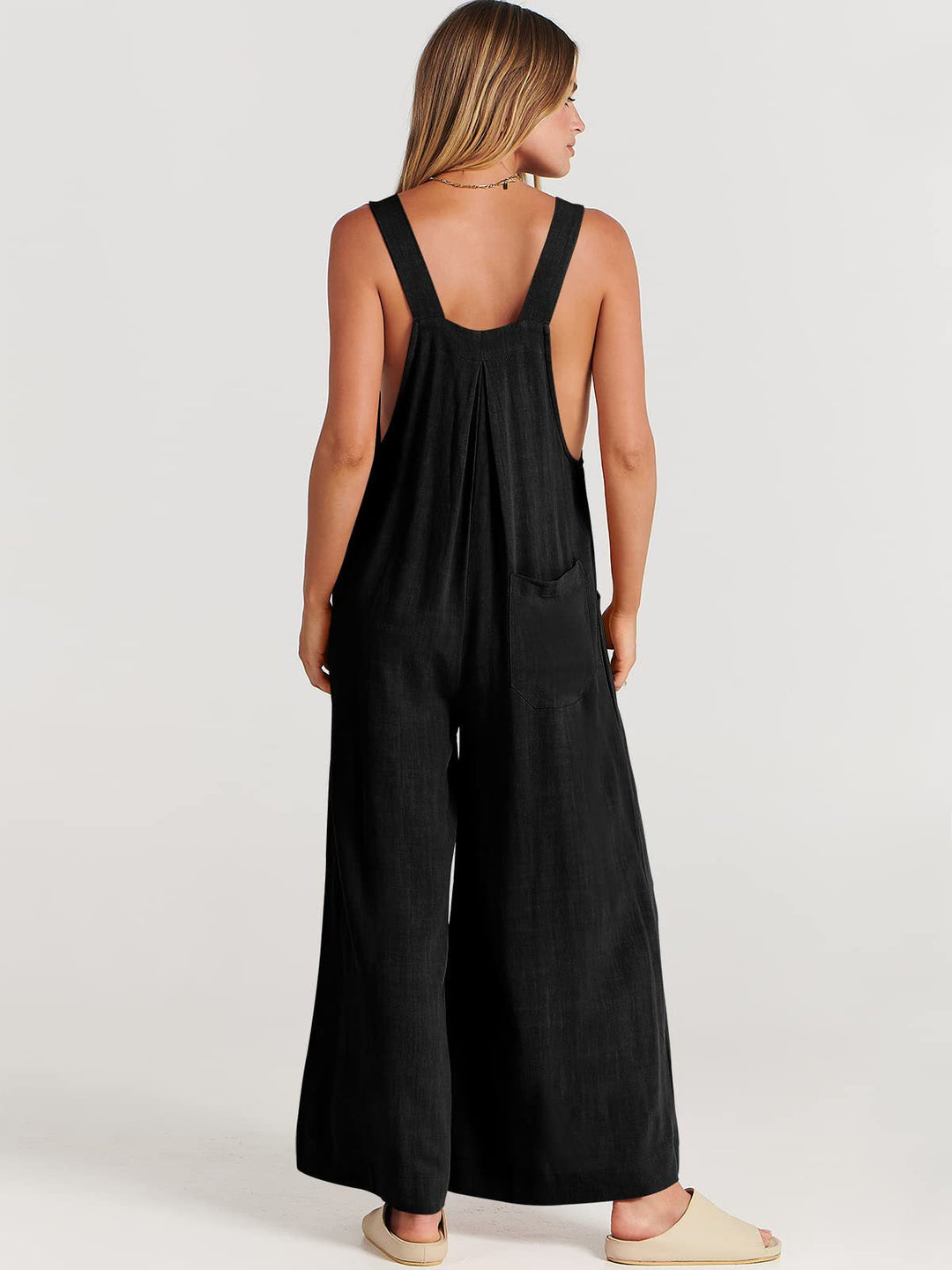 Heidi-Mode | ️ Ärmelloser Jumpsuit Mit Weitem Bein