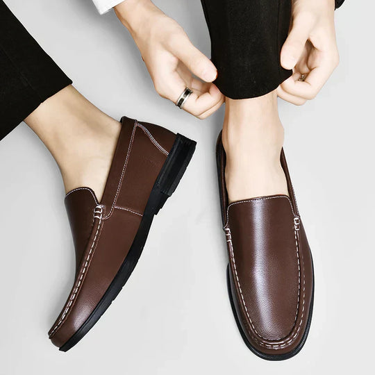 – Luxus-Leder-Loafer