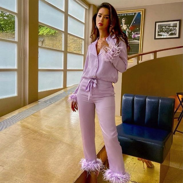 Heidi-Mode | Geteiltes Set mit Federn