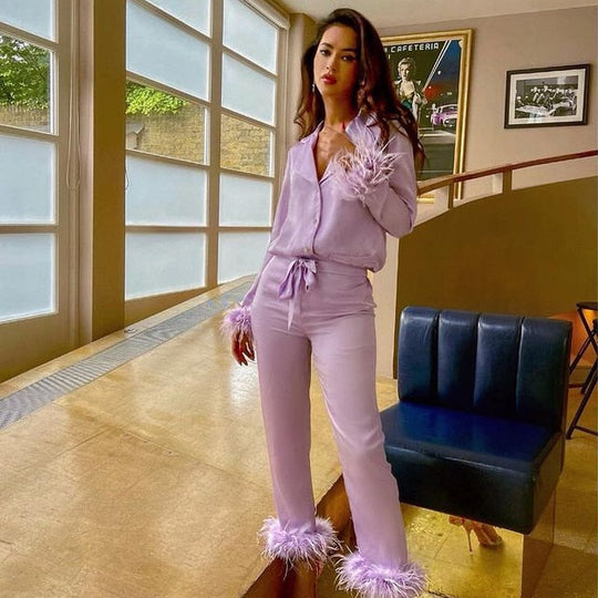 Heidi-Mode | Geteiltes Set mit Federn