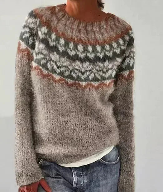 Heidi-Mode | Clair Strickpulli Herbst Mit Mustern