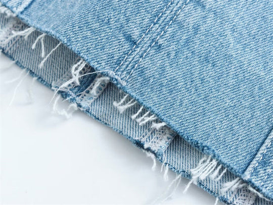 Heidi-Mode | Strapless Coole Damenkleid mit Jeans Look