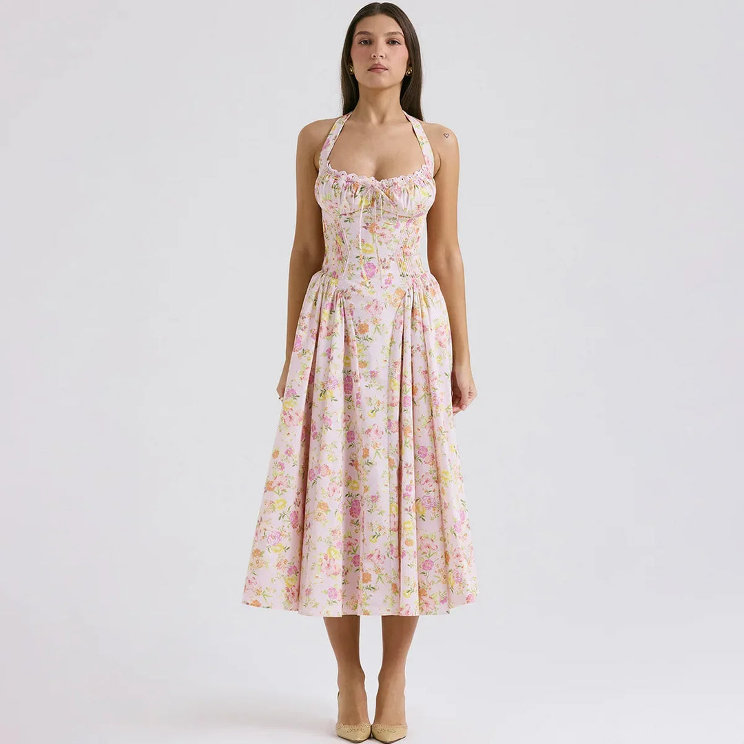 Heidi-Mode | Halter Urlaub Midi Kleider