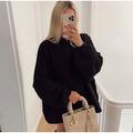 Heidi-Mode - Flauschiger Oversize Strickpullover