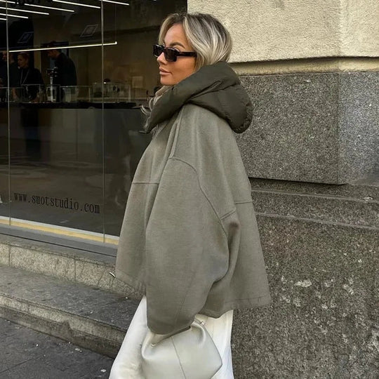 Heidi-Mode | Damen Wolljacke mit Kapuze