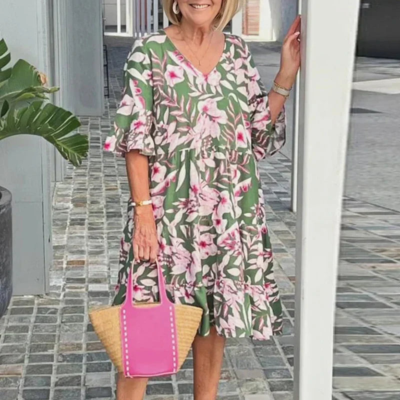 Heidi-Mode | Sommerliches, Lockeren, Bohemian Festkleid