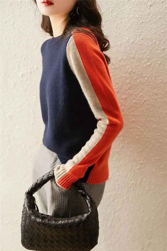 Color-Blocking-Pullover