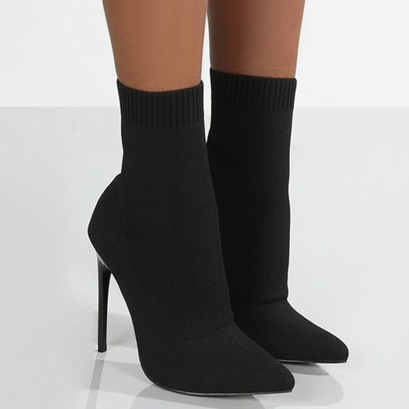 Heidi-Mode | Stiefel Damen Süße High-Heel Stiefeletten
