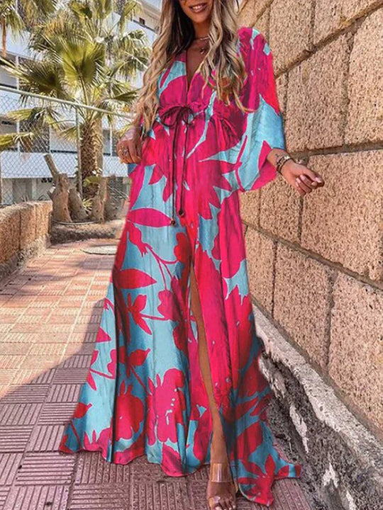Heidi-Mode | Elegantes Bedrucktes Strandkleid