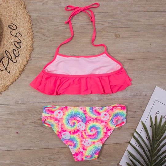 Heidi-Mode | Neu Falbala Kids Badebekleidung Badeanzug Neuer Druck Mädchen Kid Bikini Set 5 14 Jahre Kinder Bandage Schwimmanzug Strandbekleidung A247