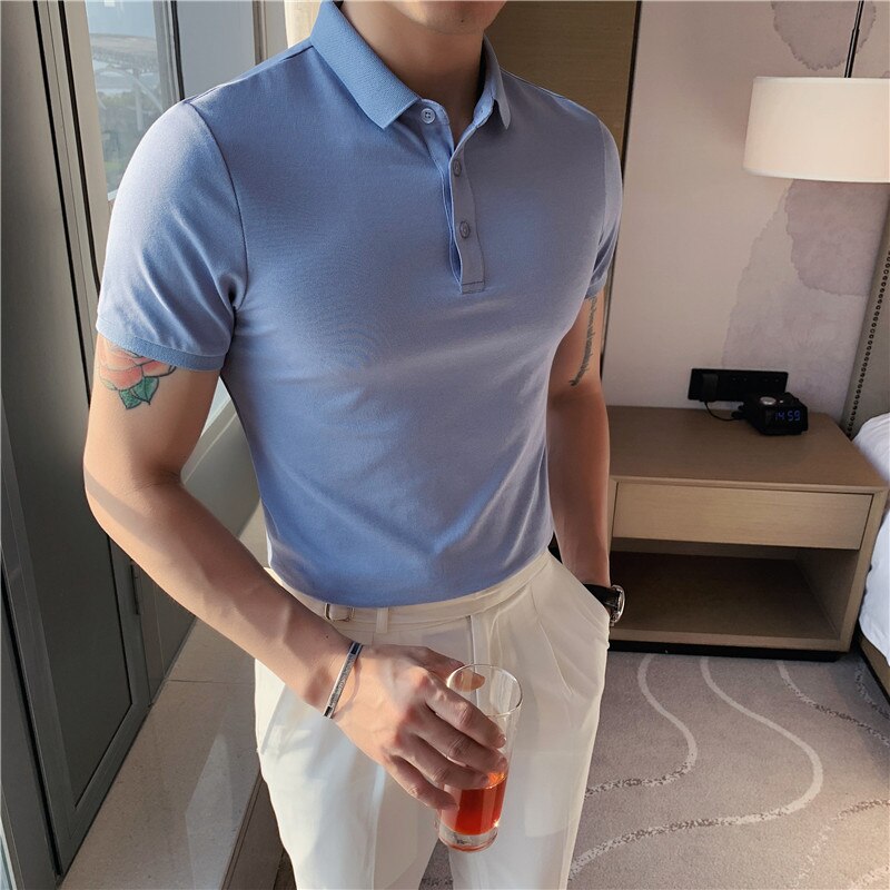 Heidi-Mode | Reine Baumwolle Kurzarm Polo Shirts