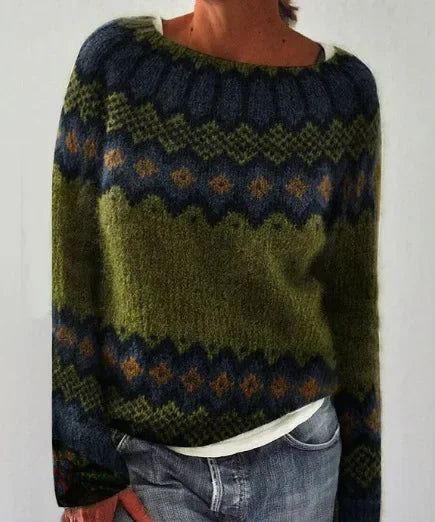 Heidi-Mode | Clair Strickpulli Herbst Mit Mustern