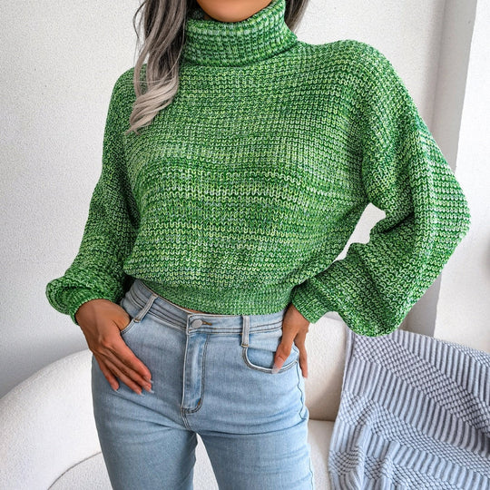 Heidi-Mode | Lässiger Gestrickter Rollkragenpullover