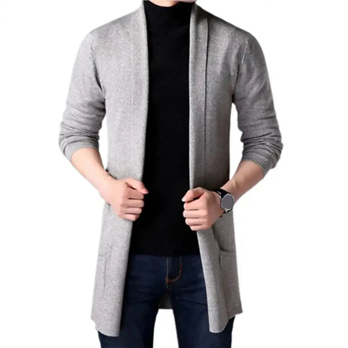 Heidi-Mode | Herren lässiger langer Cardigan