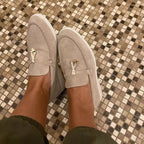 Heidi-Mode Loafers Damen-Loafer mit Schloss-Detail