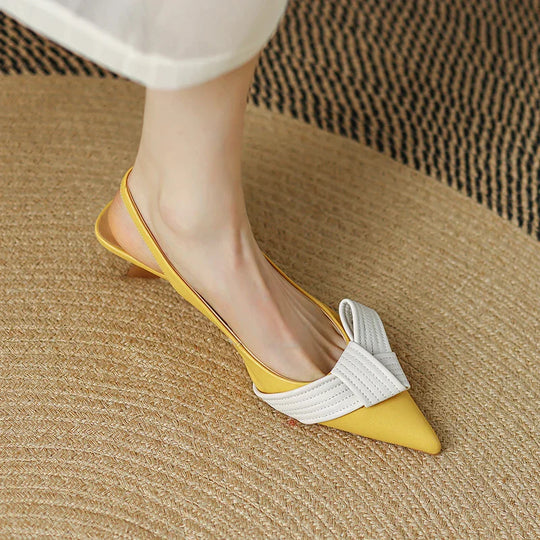 Heidi-Mode | Slingback-Pumps mit spitzer Zehenkappe