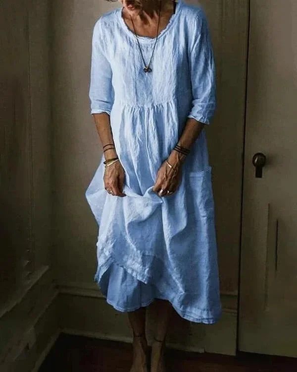 Heidi-Mode | Oversize Kleid aus Baumwolle für Frauen