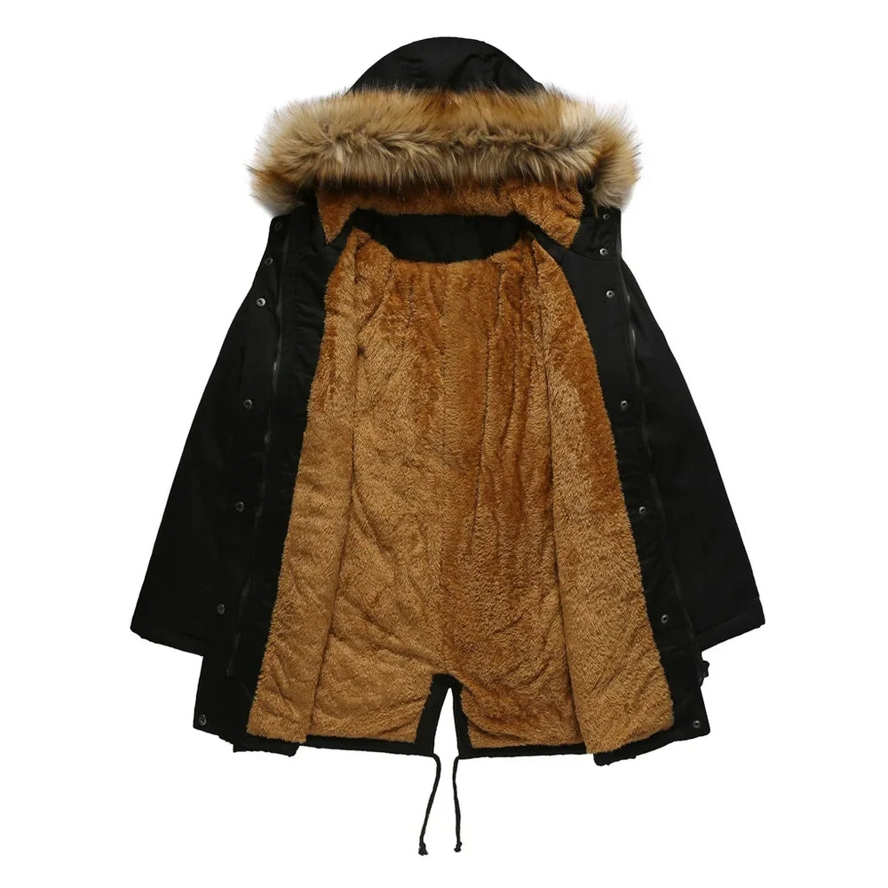 Heidi-Mode | Parka Lang mit Pelzfutter