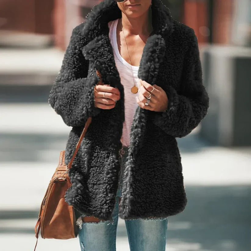 Heidi-Mode | Warme Fleece Mantel