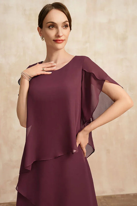 Heidi-Mode | Plus Size Gestuftes Midi Kleid