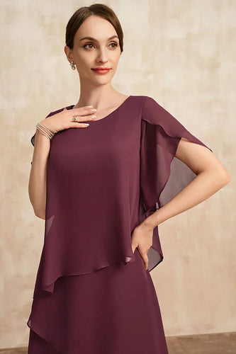 Heidi-Mode | Plus Size Gestuftes Midi Kleid
