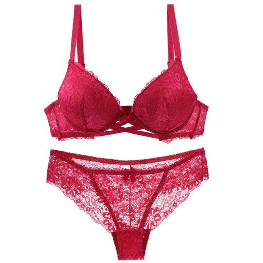 Heidi-Mode | Spitzen Set Unterwäsche Push Up