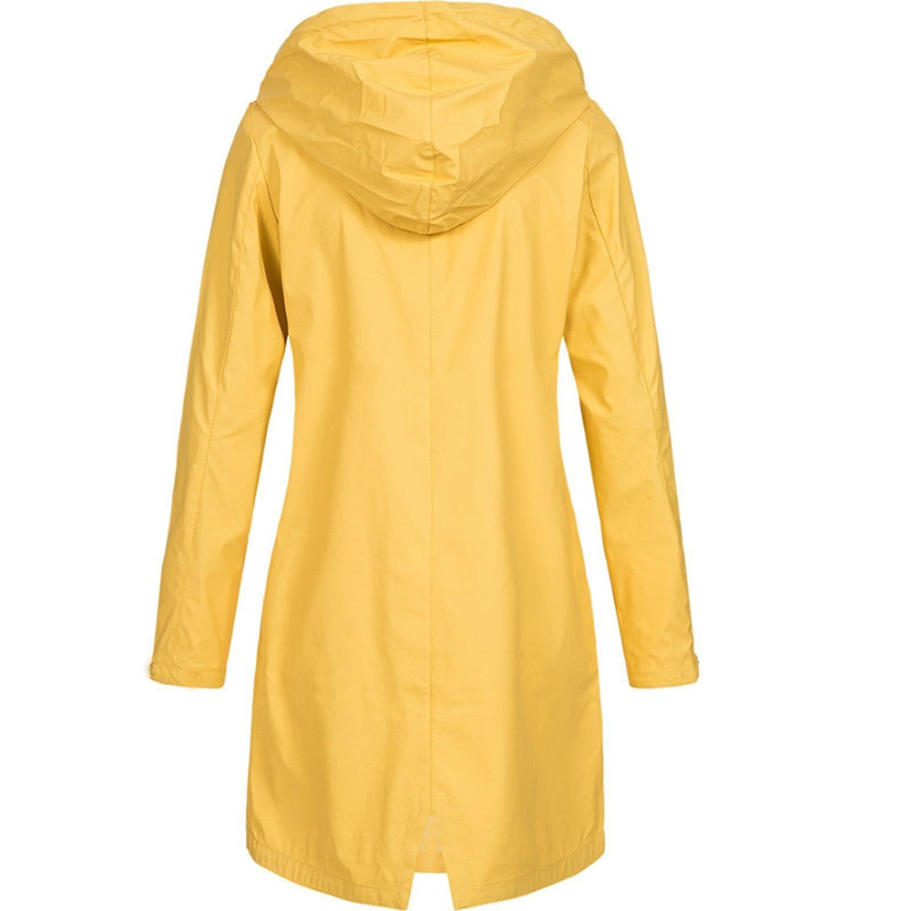 Heidi-Mode | Wasserdichte Outdoor Regenjacke mit Kapuze für Damen