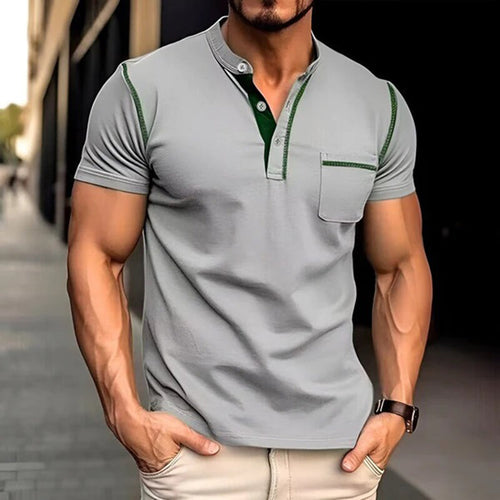 Heidi-Mode | Lässiges V-ausschnitt T-shirt mit Brusttasche