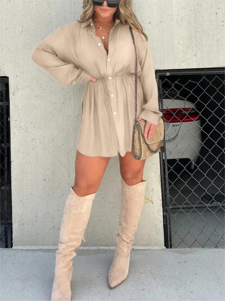 Kleid mit Satinüberzug - Sandra