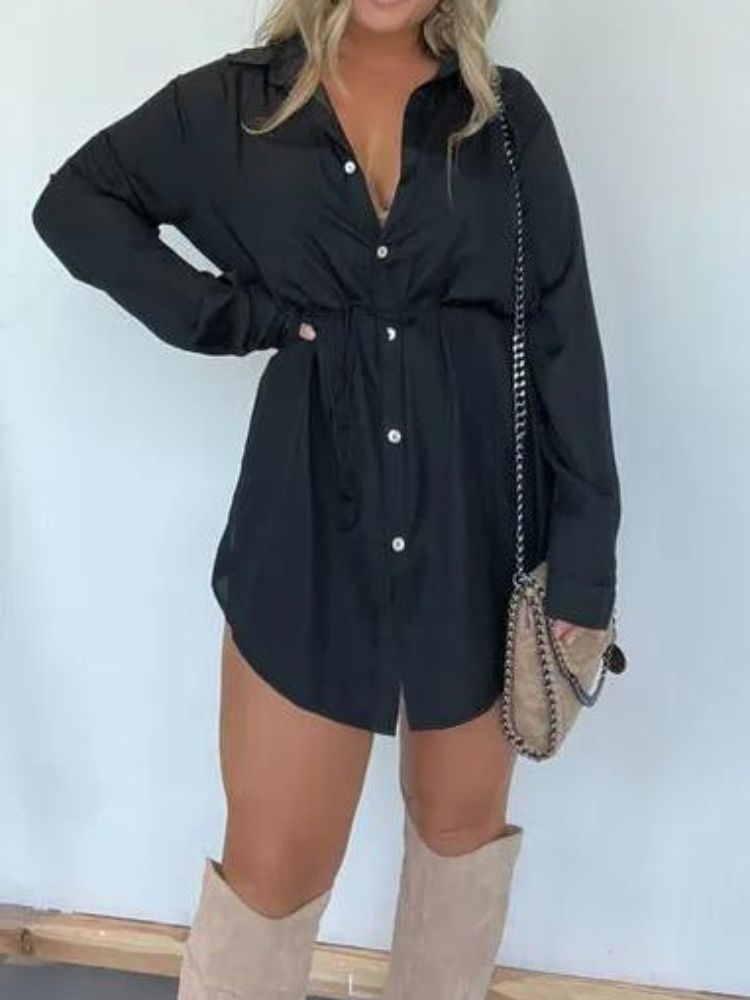 Kleid mit Satinüberzug - Sandra