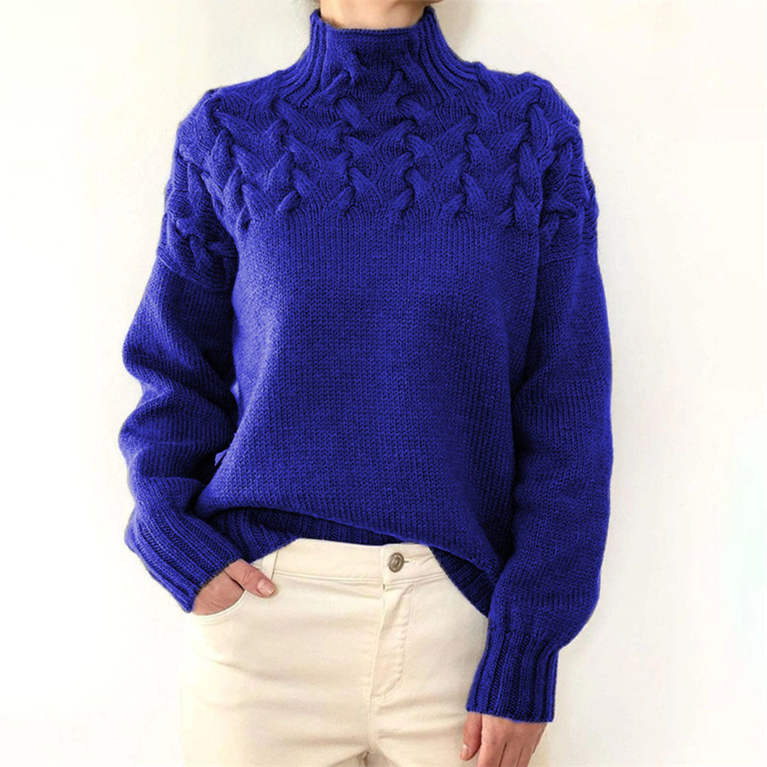 Heidi-Mode | Strickpullover mit Kragen für Damen