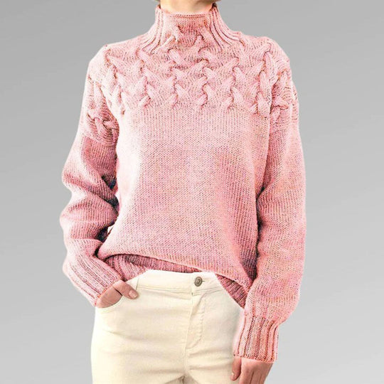 Heidi-Mode | Strickpullover mit Kragen für Damen
