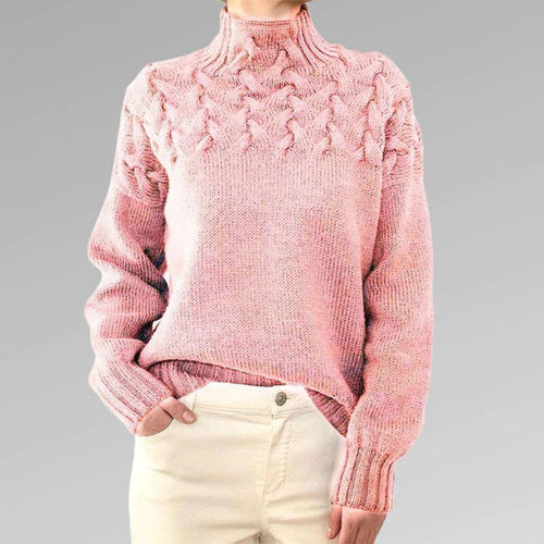 Heidi-Mode | Strickpullover mit Kragen für Damen