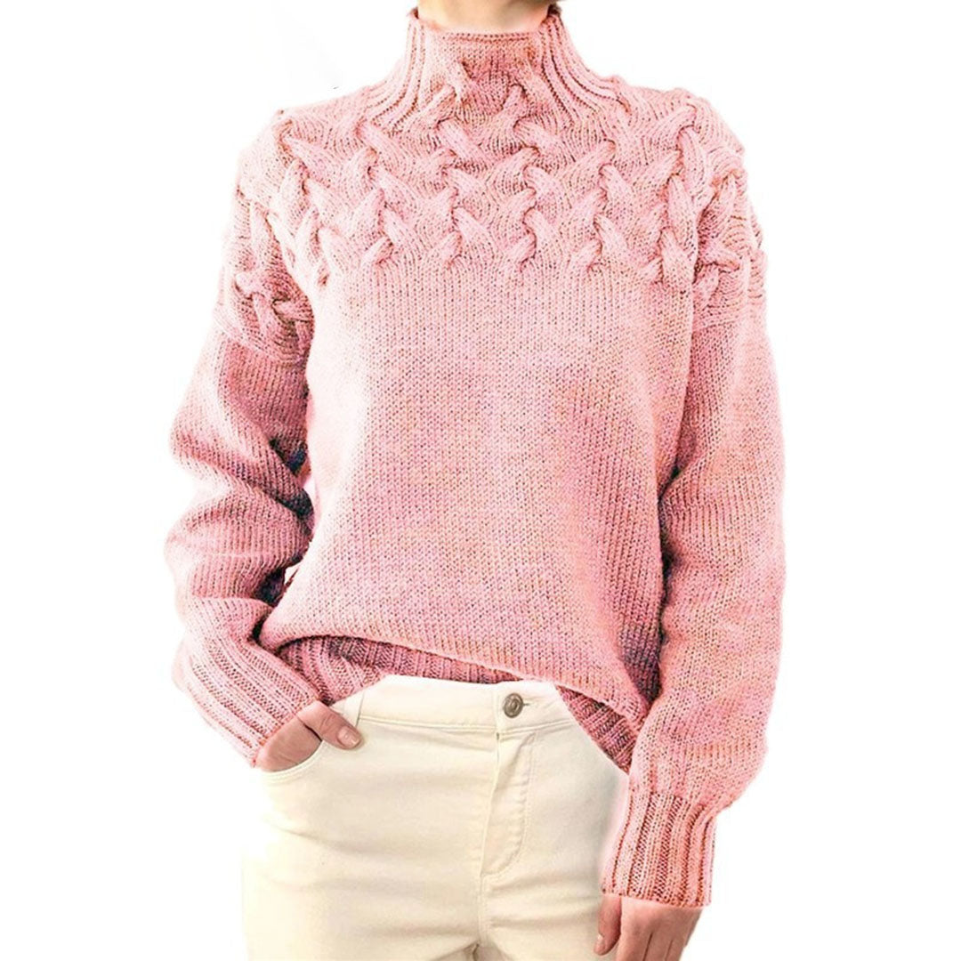 Heidi-Mode | Strickpullover mit Kragen für Damen