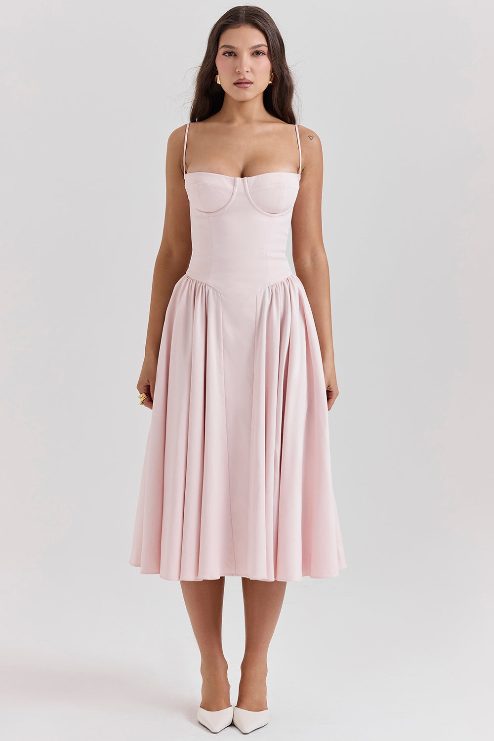 Heidi-Mode | Kleid Sleek Rückenauschnitt Sling Kleid