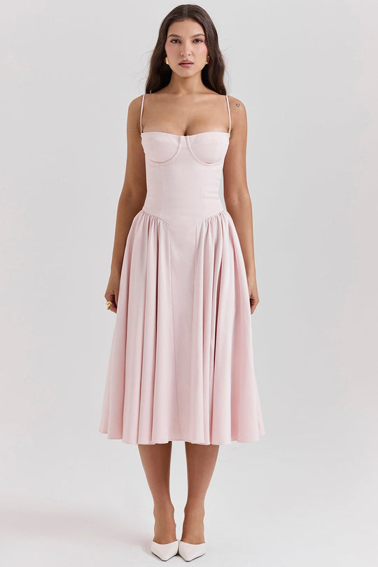 Heidi-Mode | Kleid Sleek Rückenauschnitt Sling Kleid