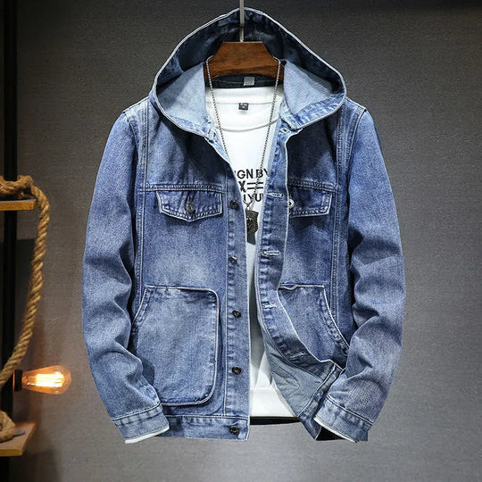 Heidi-Mode | Klassische Jeansjacke mit Kapuze