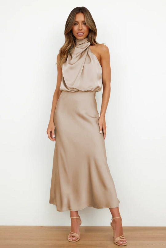 Heidi-Mode | Satinkleid - Damen - Zeitlos und Elegant