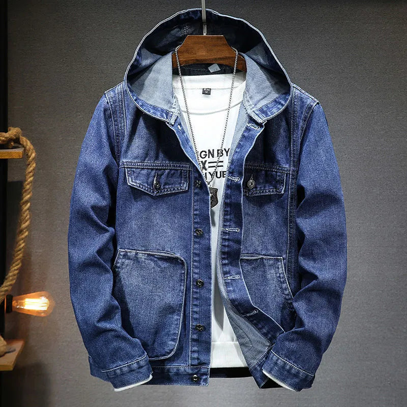 Heidi-Mode | Klassische Jeansjacke mit Kapuze