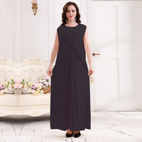 Heidi-Mode | Muslimische Frauen Abaya Unter Ohne Ärmel Satin Innen Slip Kleid Unterwäsche