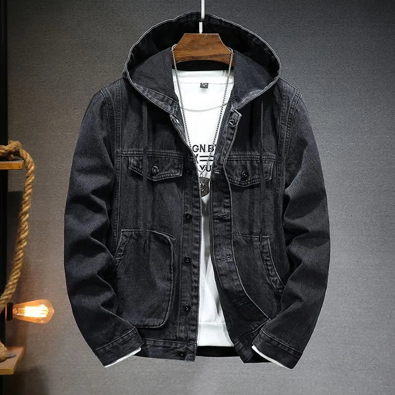 Heidi-Mode | Klassische Jeansjacke mit Kapuze