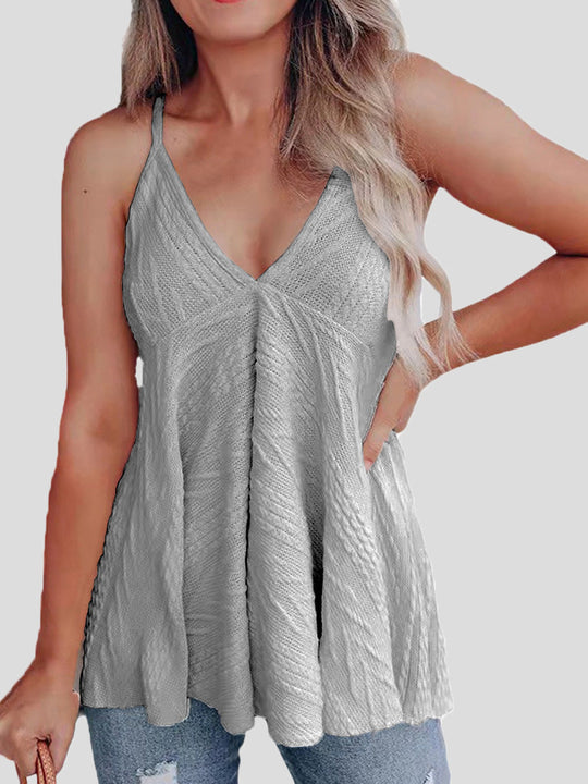 Heidi-Mode | Damen Tank Tops Lässig V-Ausschnitt Camisole Ohne Ärmel Tank Top
