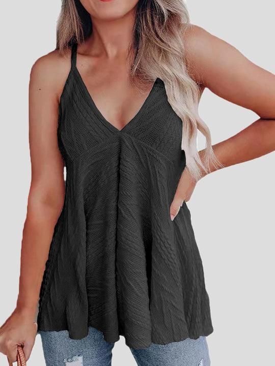 Heidi-Mode | Damen Tank Tops Lässig V-Ausschnitt Camisole Ohne Ärmel Tank Top