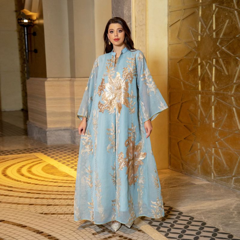 Heidi-Mode | Eid Luxus Kaftan Kaftan Kleid Jalabiya mit Pailletten Bestickt