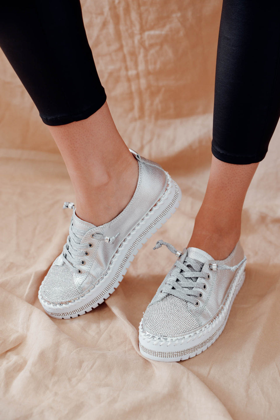 Heidi-Mode | Bequemer Diamanten Sommerschuh