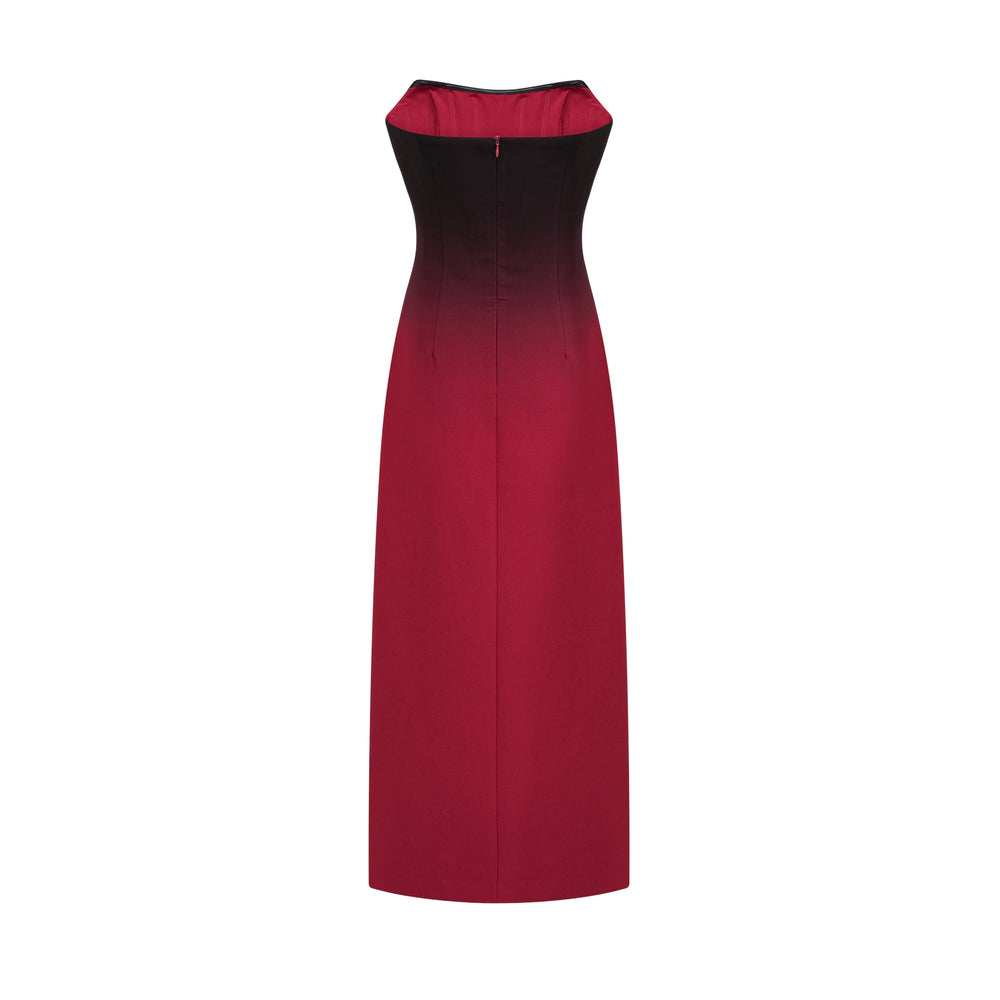 Heidi-Mode | Gradient Effekt Off Shoulder Kleid