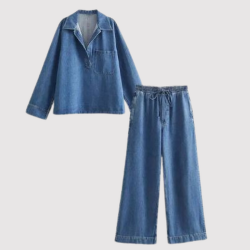 Heidi-Mode - Modisches Herbst Denim Set für Frauen