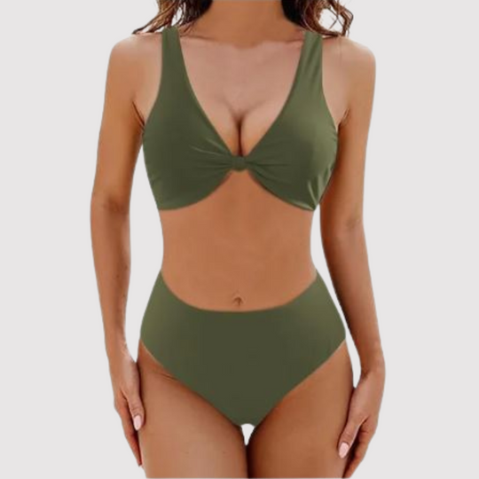 Heidi-Mode | Tiefe V-Neck Badeanzug für Frauen Livia