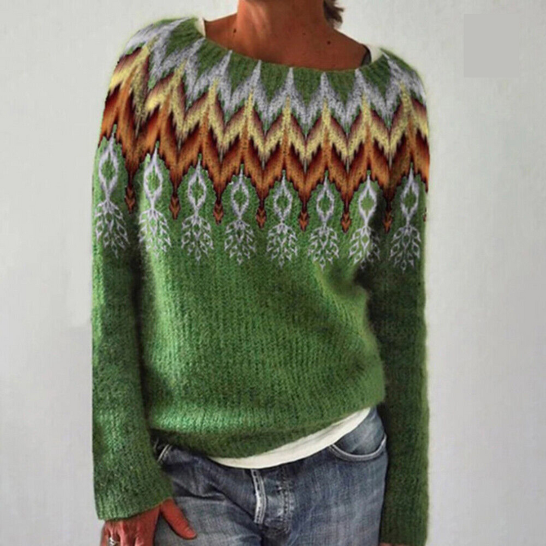 Pullover mit Ethnodruck